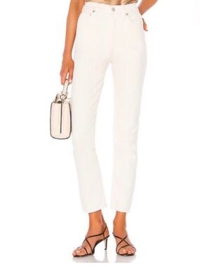 +Agolde White Jamie Size 26